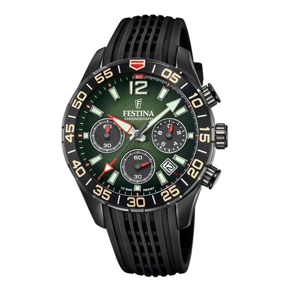 Armbanduhr Festina Herr Chronograph in Stahl F20518/2 - F20518/2